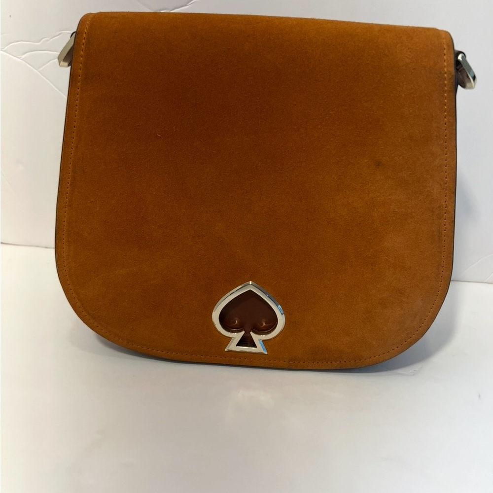 Kate Spade Brown Suede Crossbody Bag